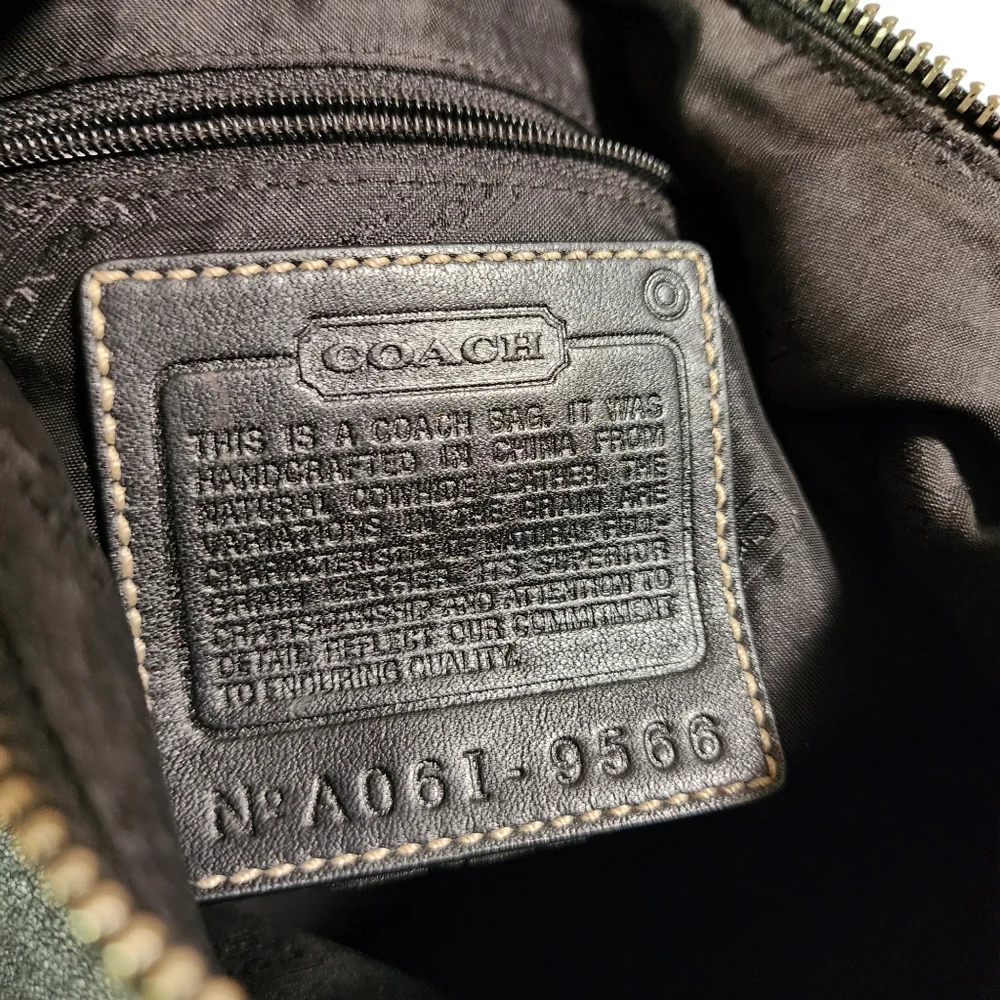 Coach Black Leather Hobo Bag - Picture 5 of 10